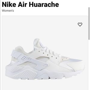 White Nike Air Huarache US size 7